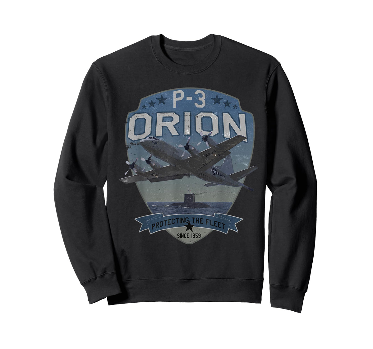 P-3 Orion Sub Hunter ASW Aeroplane Vintage T-Shirt