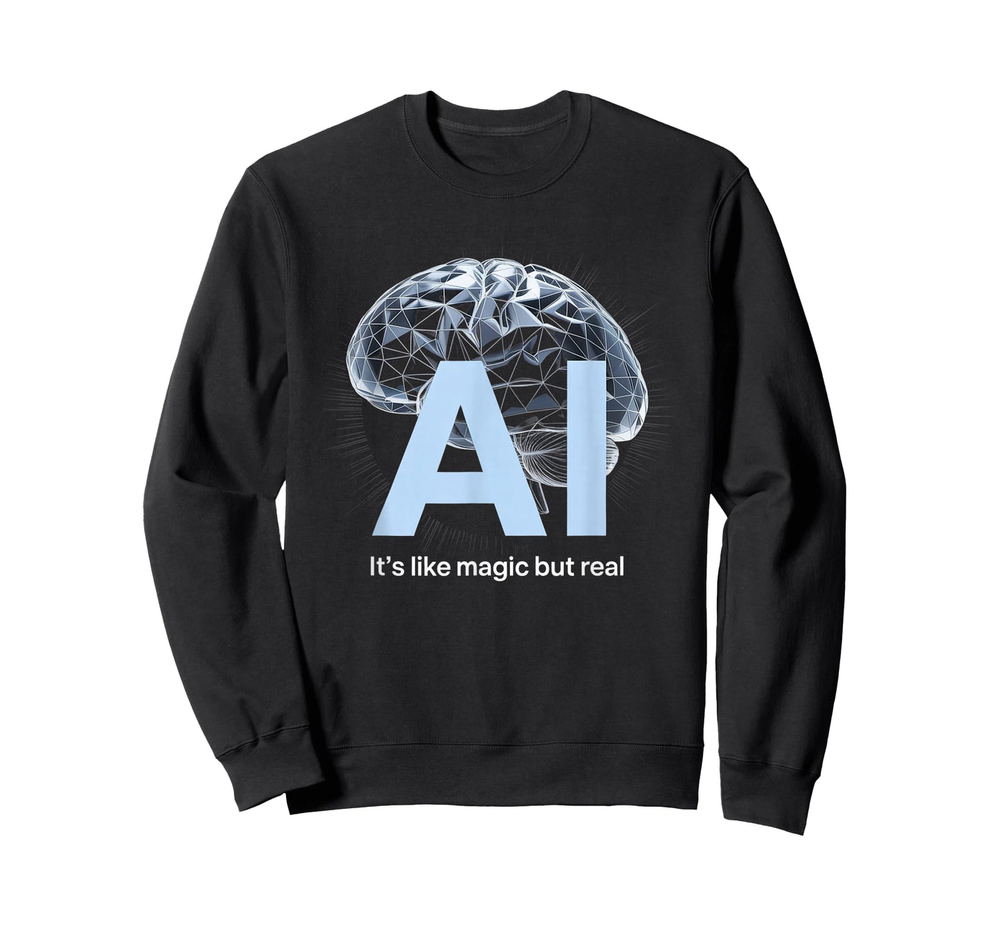 Artificial intelligence AI like magic but real, AI for men T-Shirt