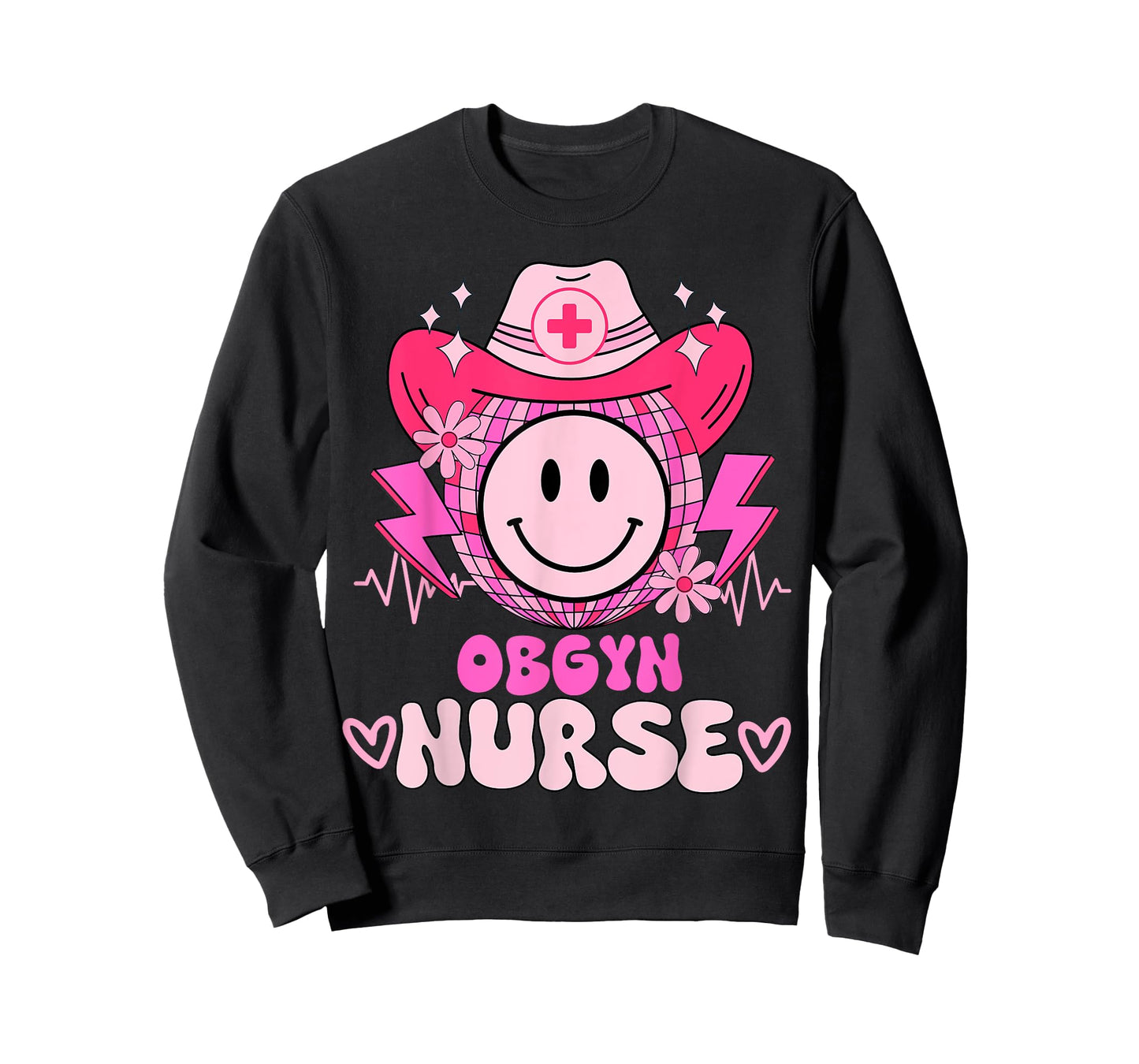 Cute medical retro stethoscope RN country OBGYN nurse T-Shirt