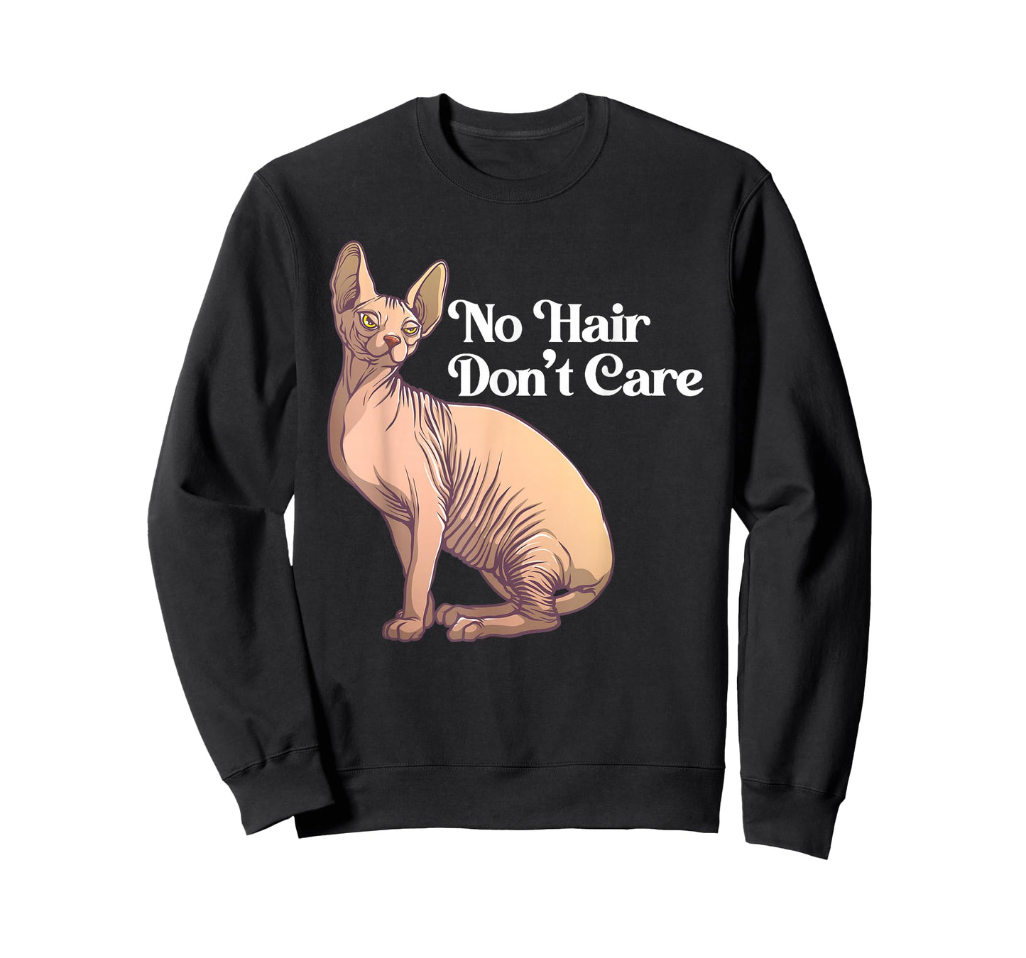 Funny Sphynx Cat Art For Men Women Hairless Cat Lover Pet T-Shirt