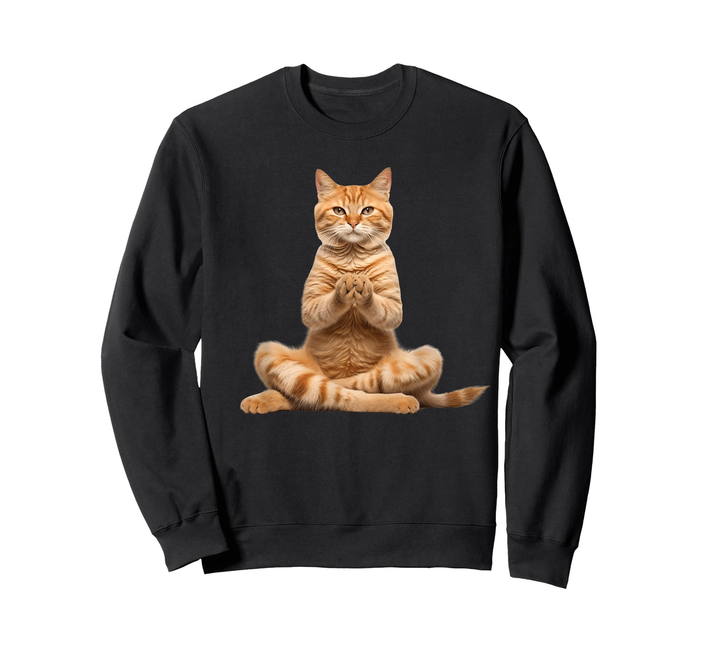 funny cat doing yoga for lover cats kitty kitten owner T-Shirt