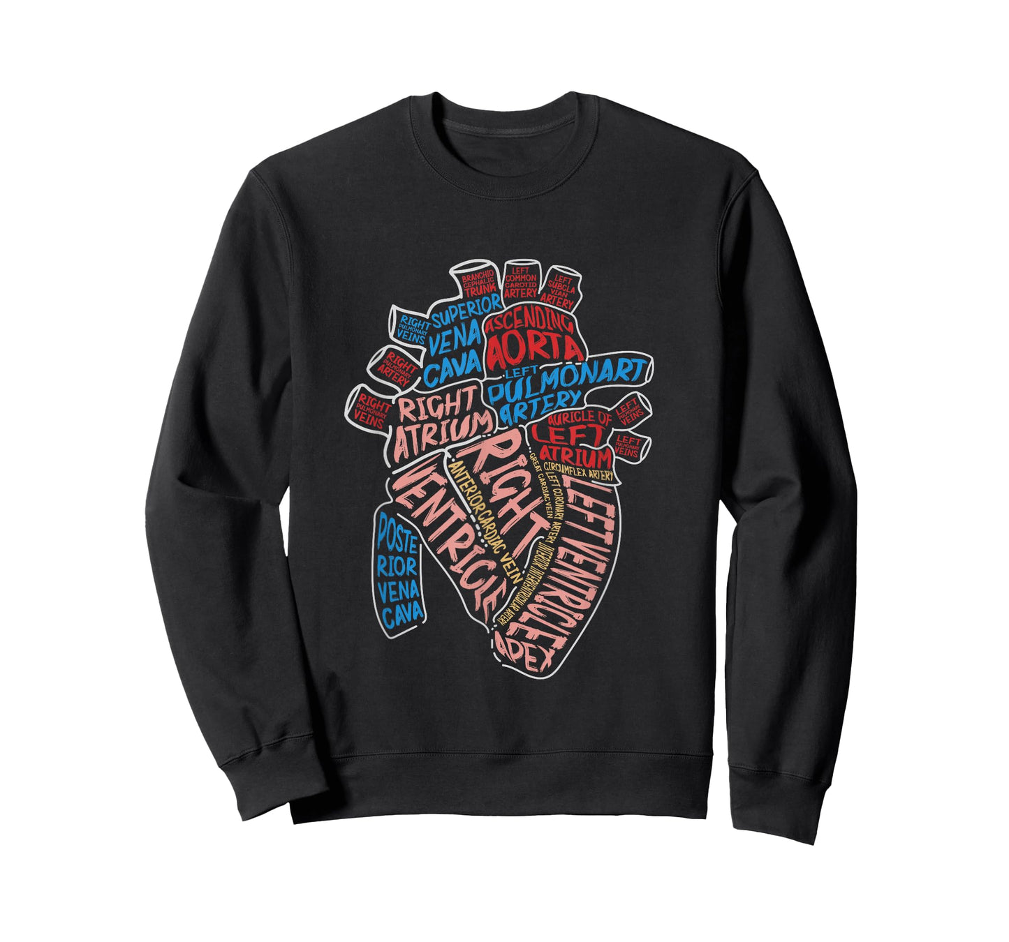 Anatomical Human Heart Cardiology Medical Cardiac Nurse T-Shirt