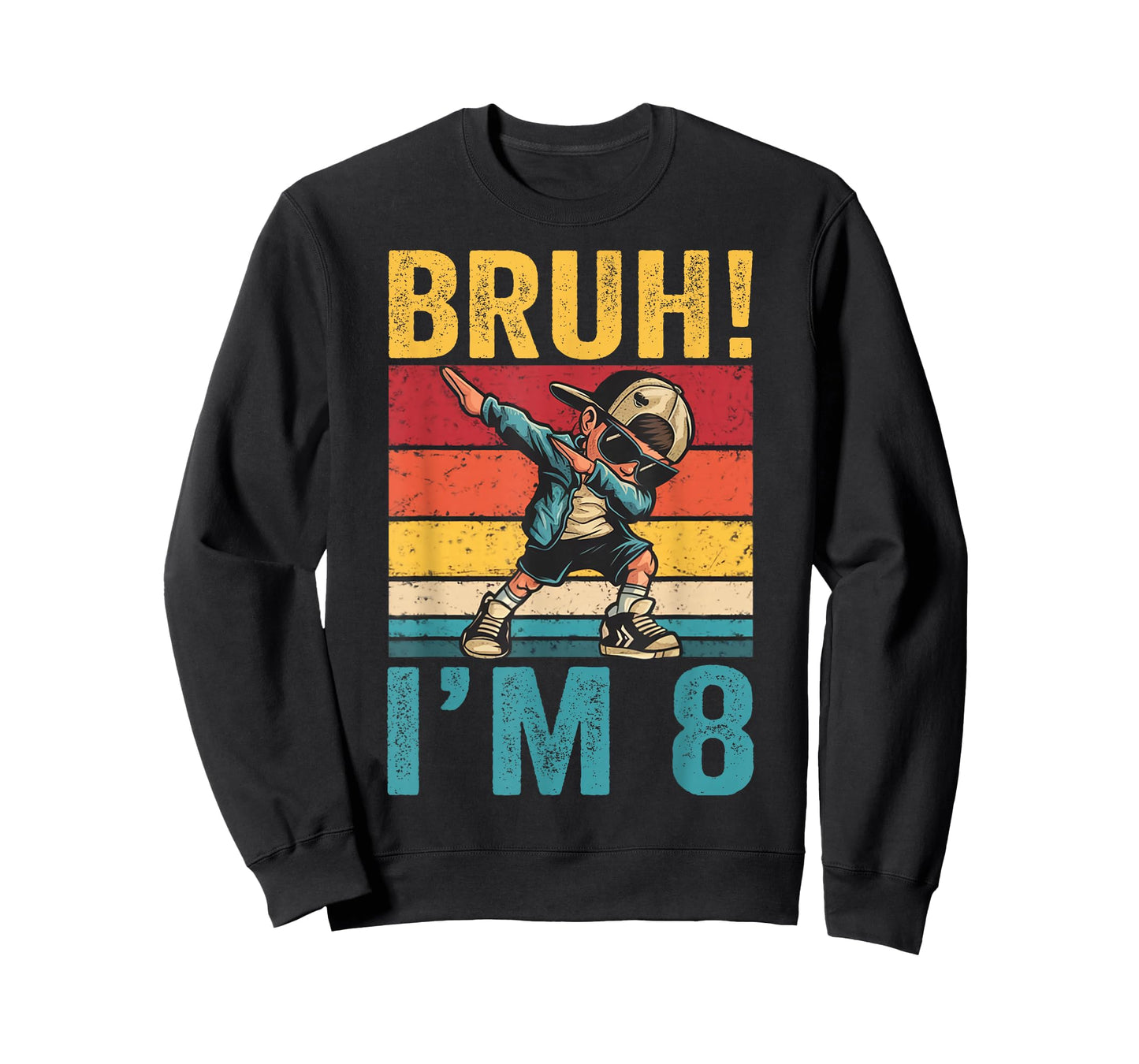 8 Year Old Birthday Bruh I'm 8 Birthday Dabbing Boy T-Shirt