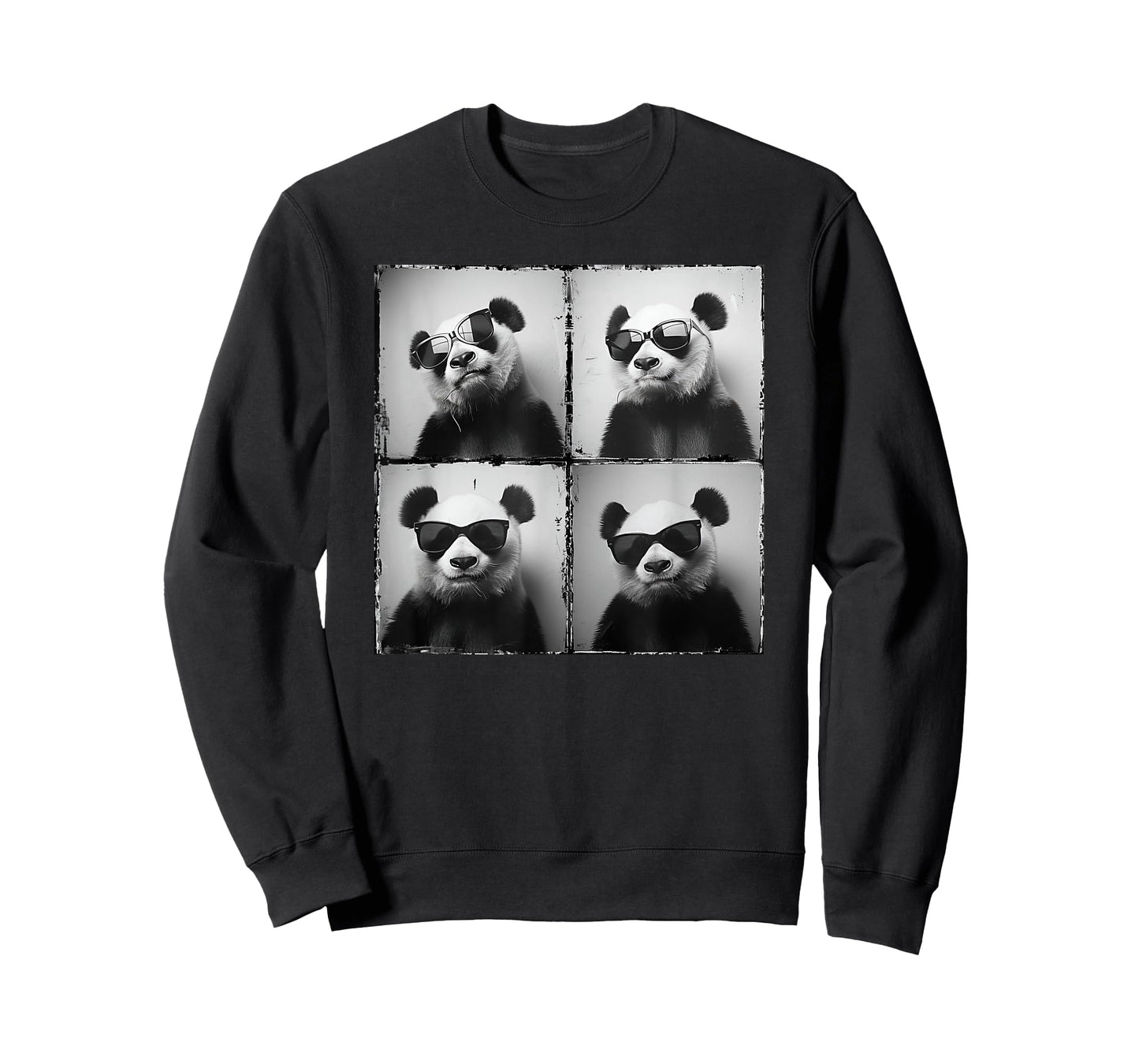 Panda In Sunglasses Safari Zoo Animal Funny Panda Face T-Shirt