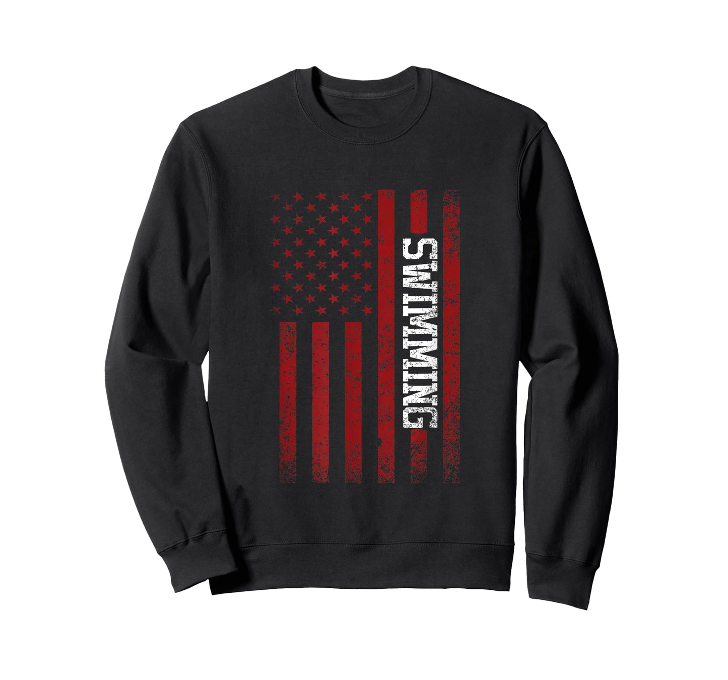 USA Flag American Swimming Team Swimmer T-Shirt