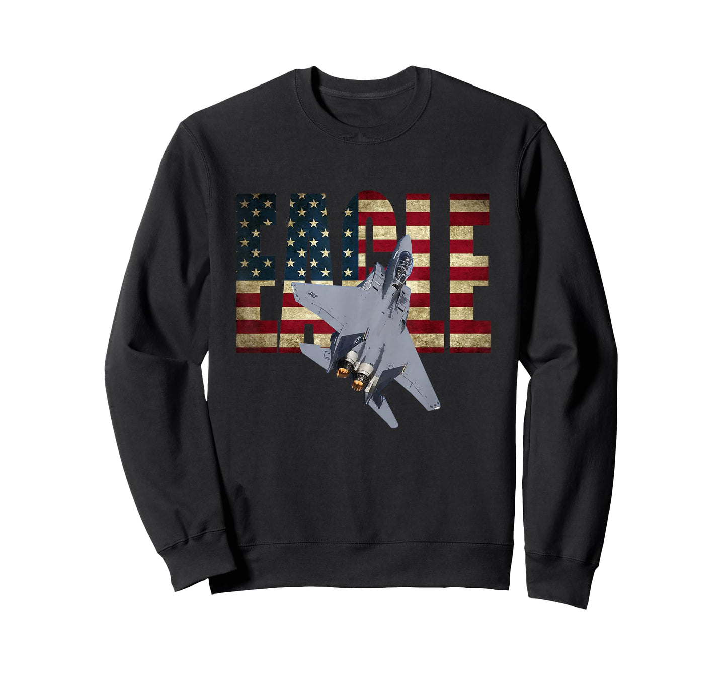 F-15 Eagle US American Flag T-Shirt