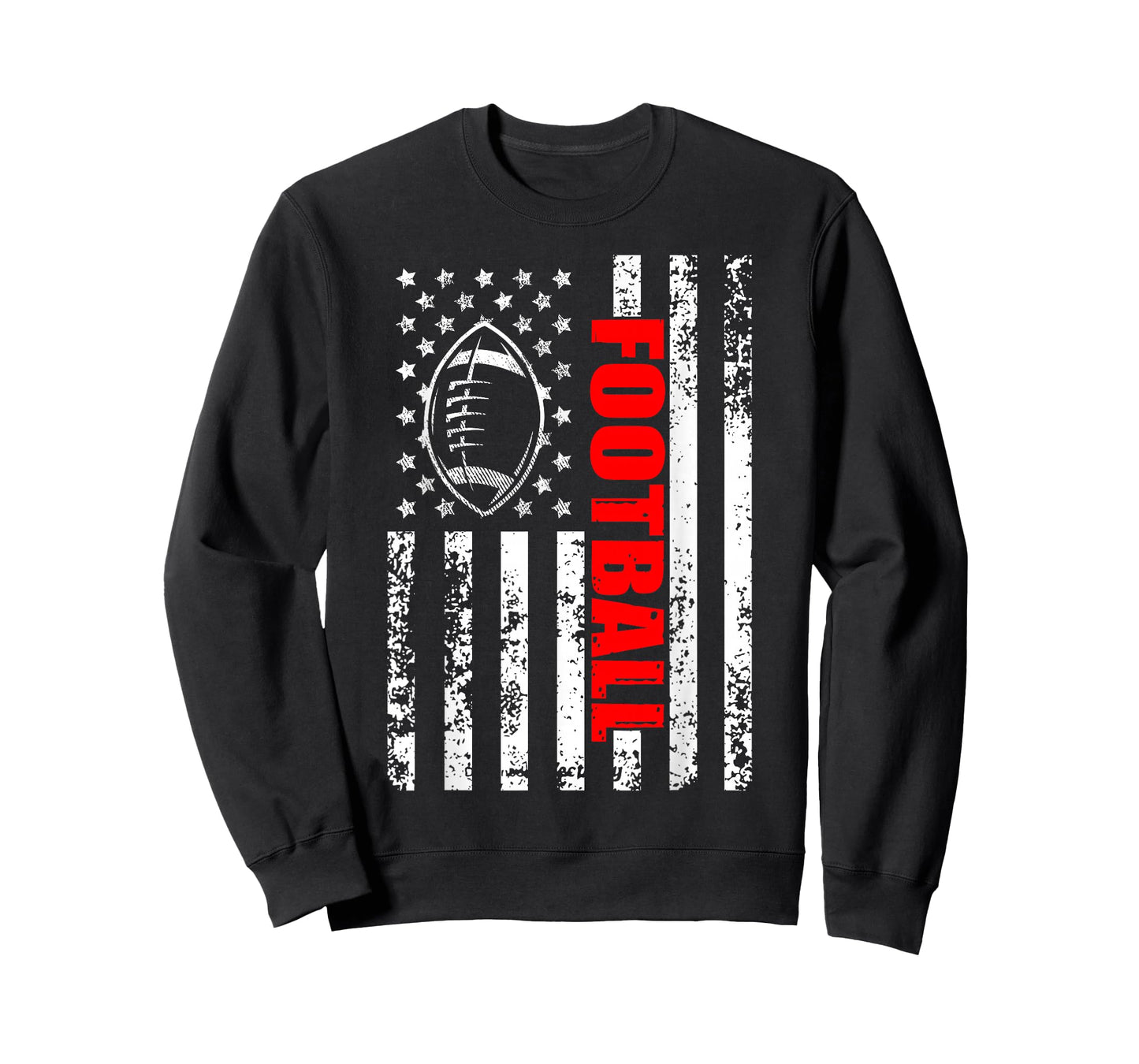 American Flag Football Patriotic Football T-Shirt