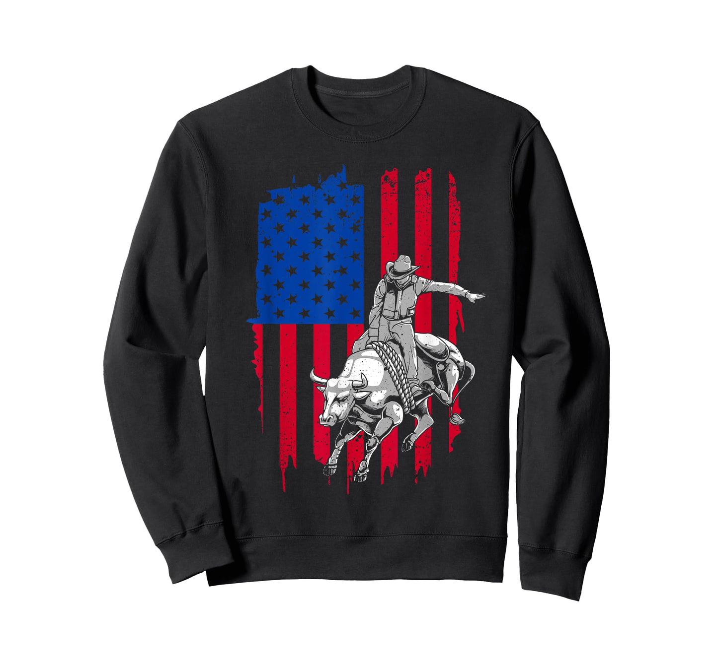 Cool American Rodeo Bull Rider Design Men Women Boys Girls T-Shirt
