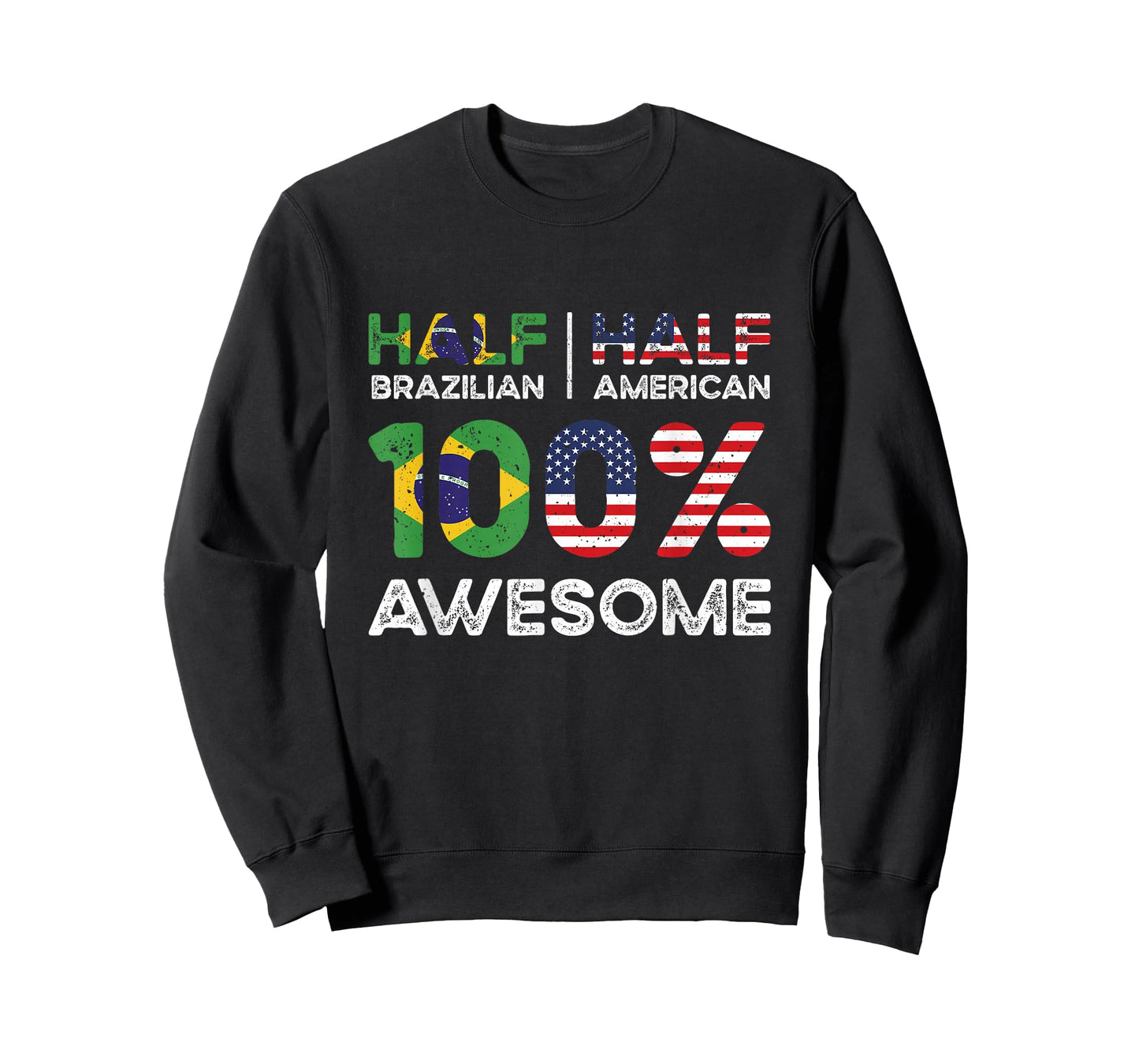 Brazilian American Patriot USA Grown Brazil US Flag T-Shirt