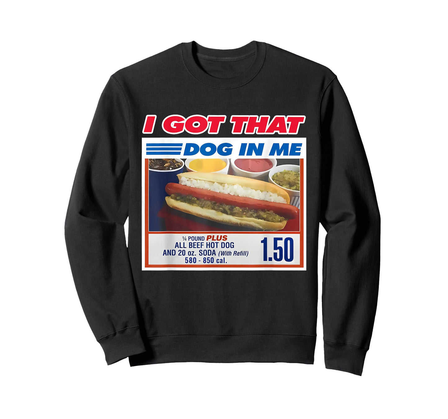 Retro Vintage I Got That Dog in Me Funny Hotdog Men Women T-Shirt