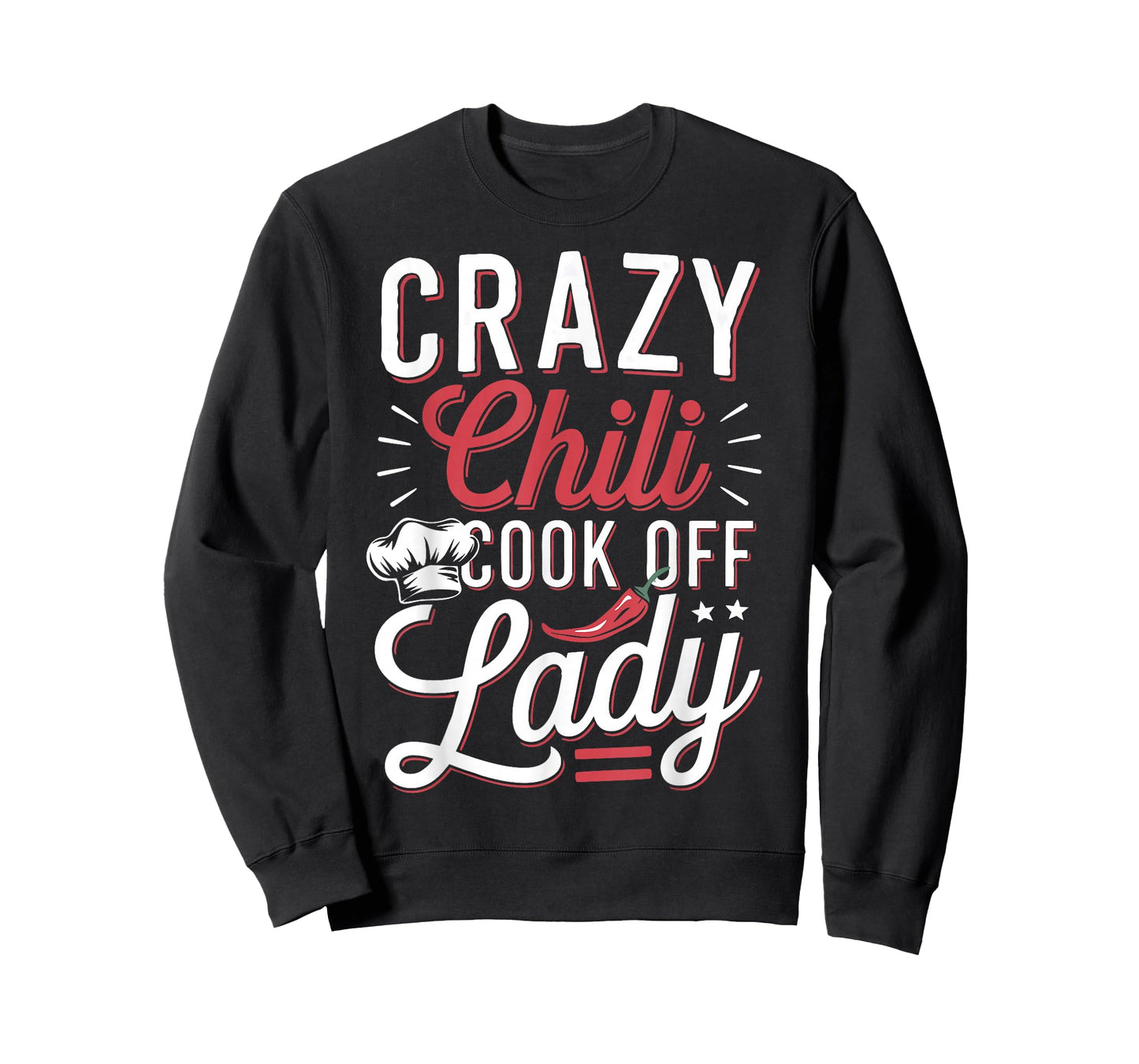 Crazy Chili Cook Off Lady Cooking Chili T-Shirt