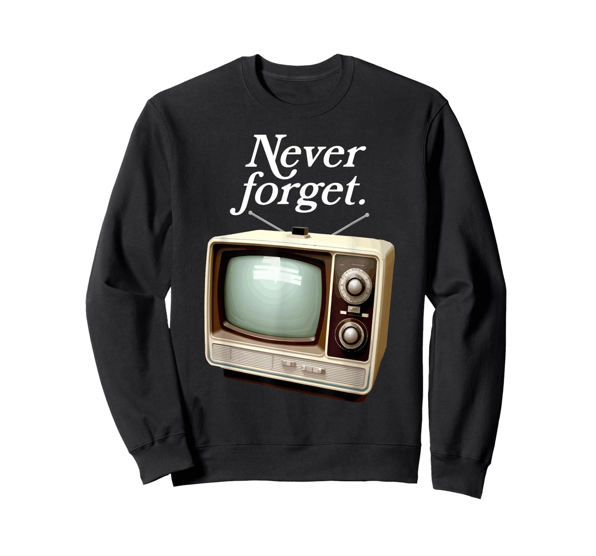 Funny Vintage Television Never Forget 1970s Retro TV T-Shirt