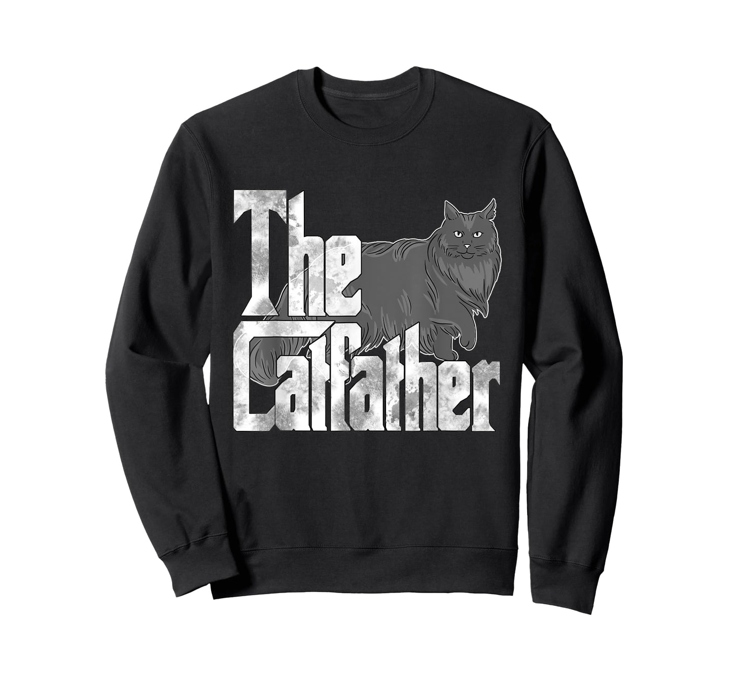 Cat Dad The Catfather Maine Coon Cat Father Kitty Daddy T-Shirt for Men Women