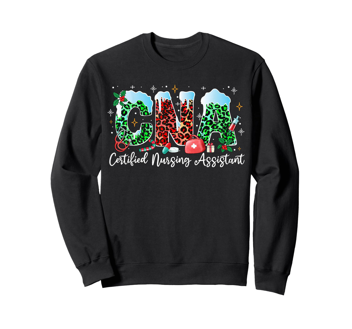 CNA Christmas Certified Nursing Assistant Xmas Holiday T-Shirt