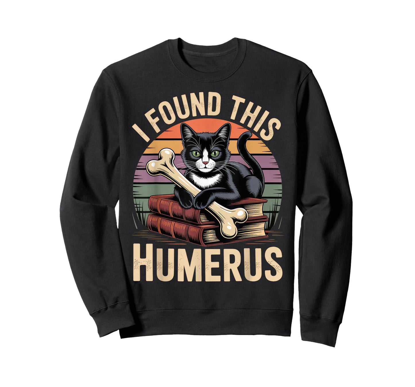 I Found This Humerus T Shirt Cat Funny Cute Halloween T-Shirt