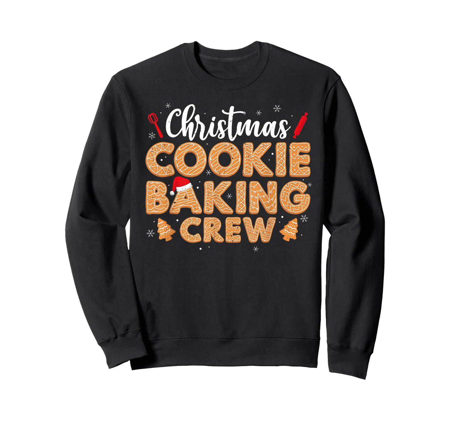 Christmas Cookie Baking Crew for Women Basker Seniors Xmas T-Shirt