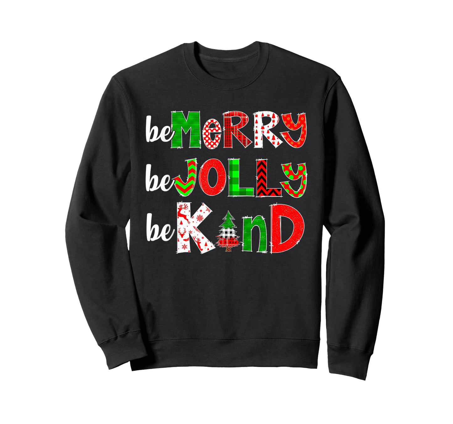 Be Merry Be Jolly Be Kind Merry Christmas Teacher Xmas Pjs T-Shirt