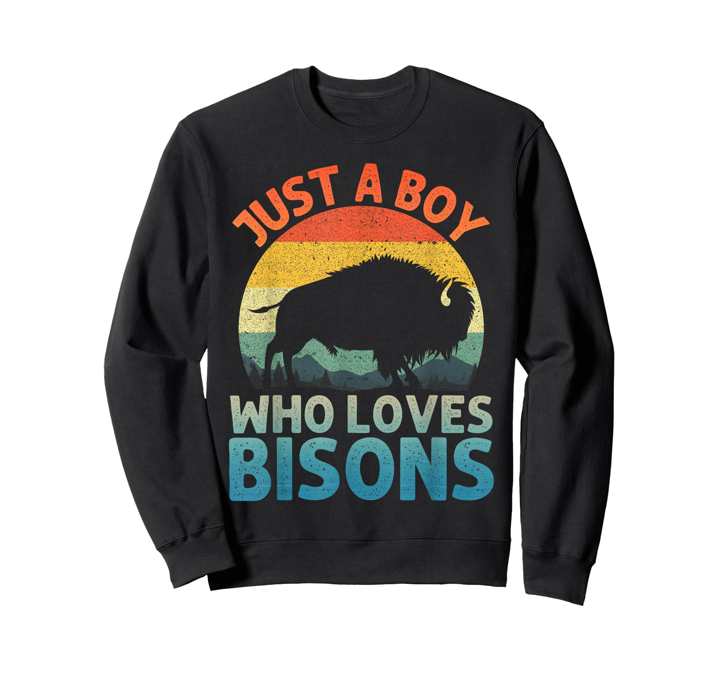 Cool Bison Design for Men Boys Wildlife Buffalo Lover Bison T-Shirt