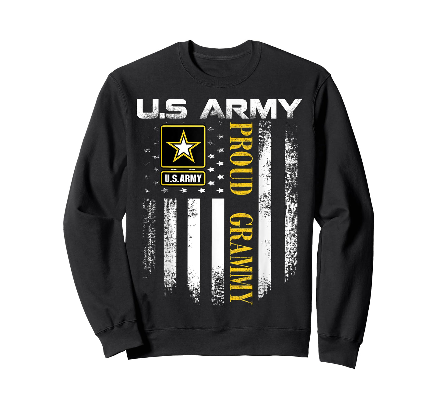 Vintage U.S. Army Proud Grammy With American Flag Gift T-Shirt