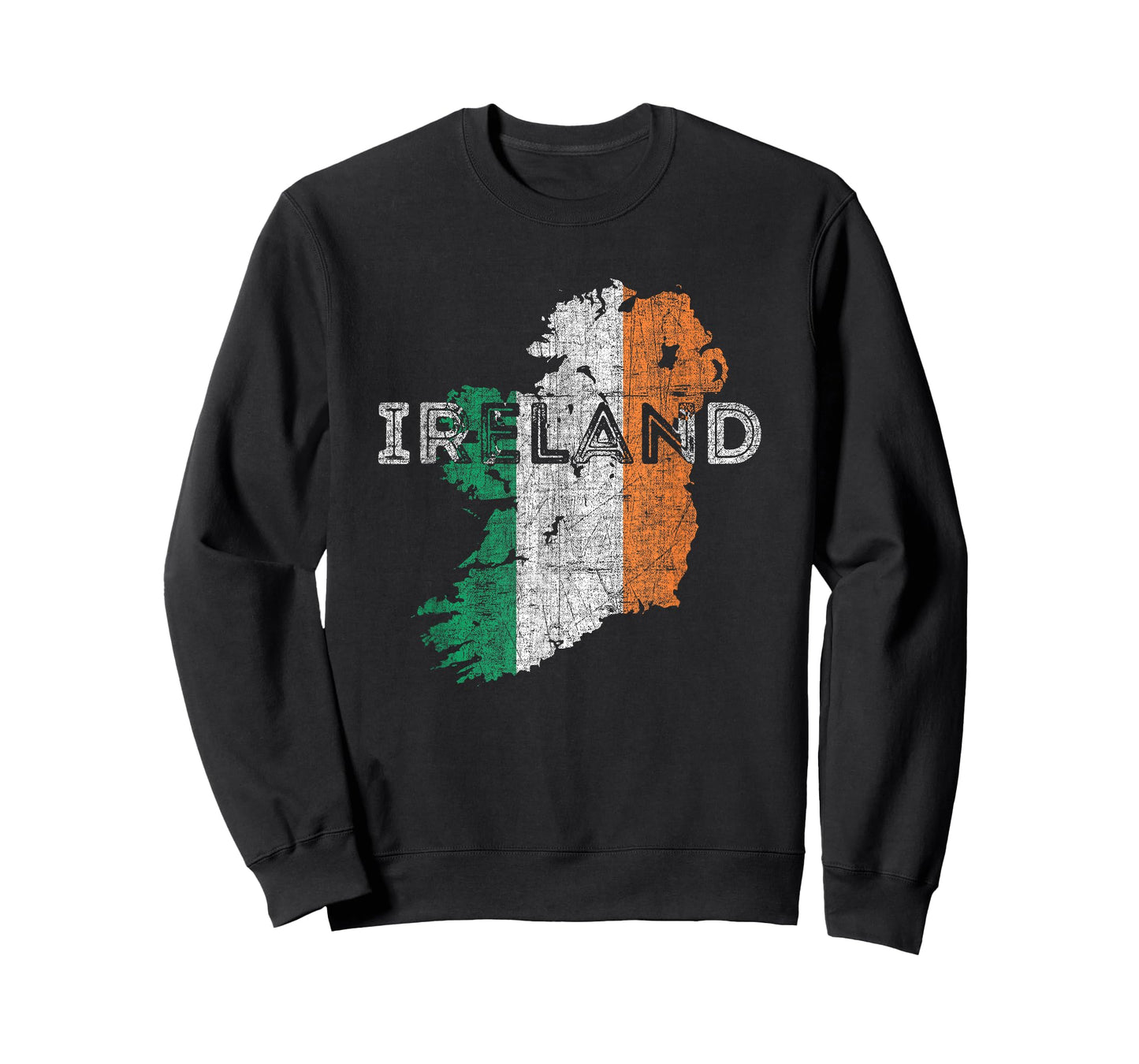 Irish Map and Flag Souvenir - Distressed Ireland T-Shirt