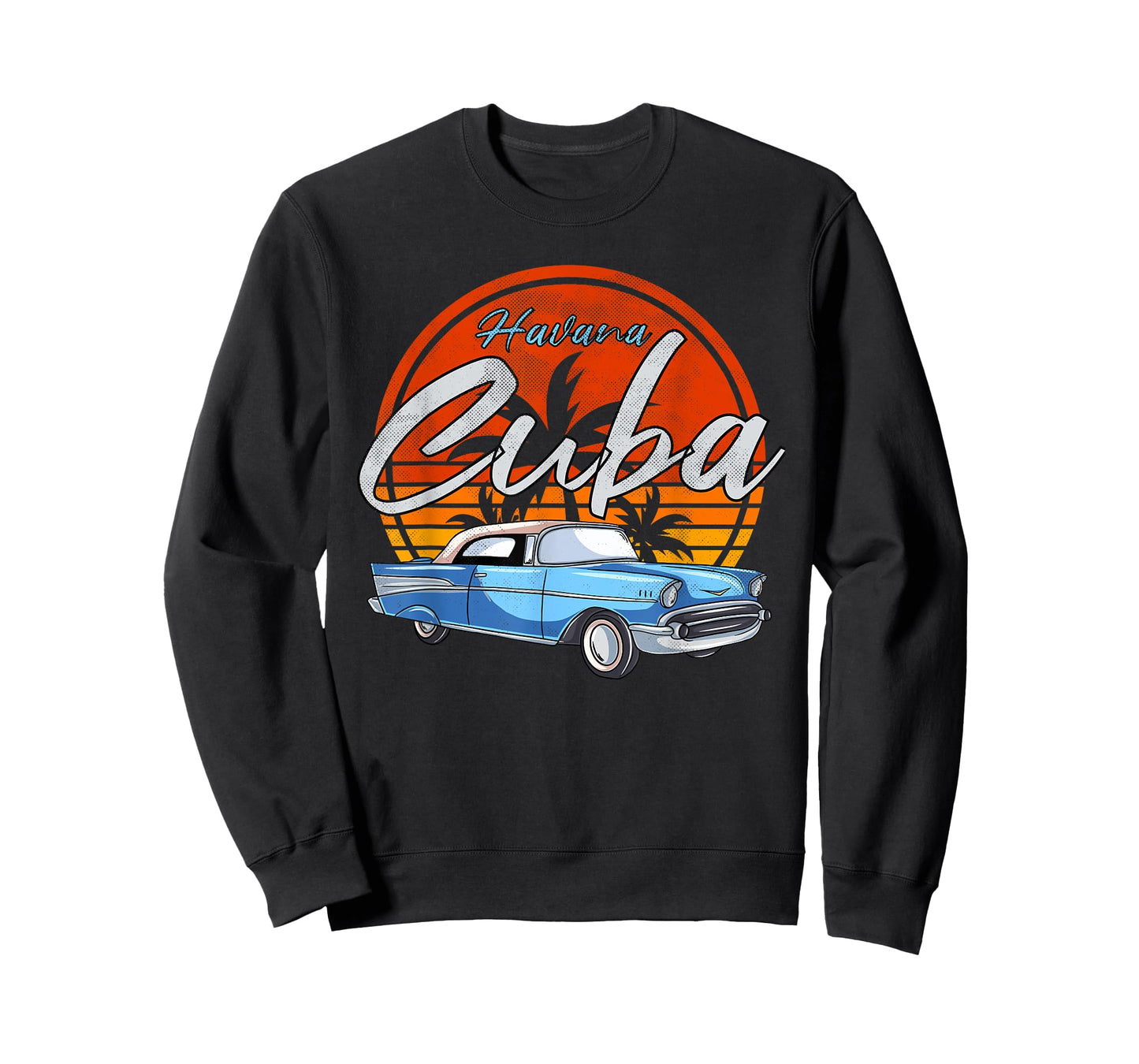 Retro Havana Cuba Vintage Sunset Caribbean Cuban Souvenir T-Shirt
