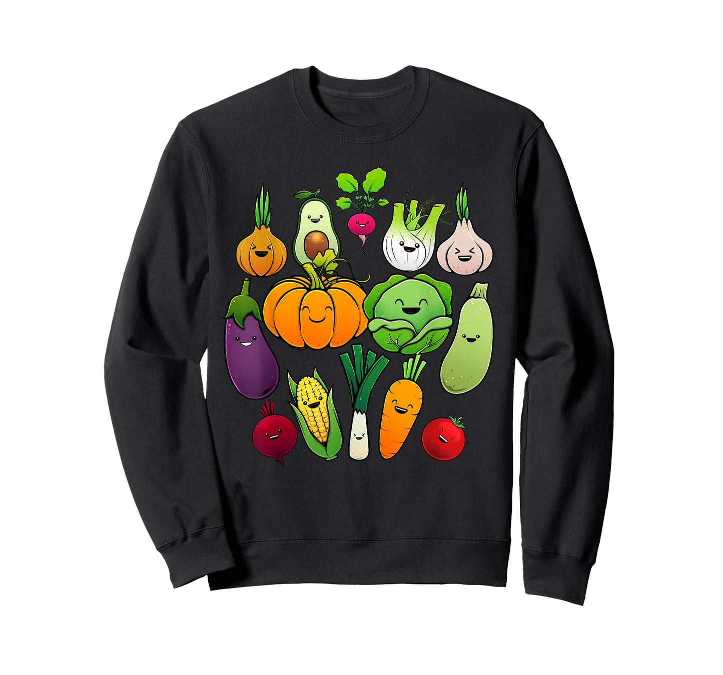 Cute Vegetable Art Men Women Healthy Veggie Vegan Gardening T-Shirt