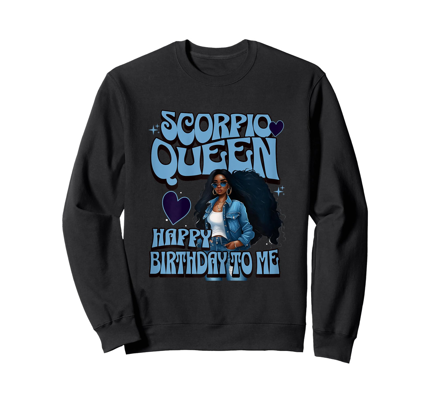 Womens Scorpio Queen Happy BIrthday To Me Melanin Birthday Girl T-Shirt