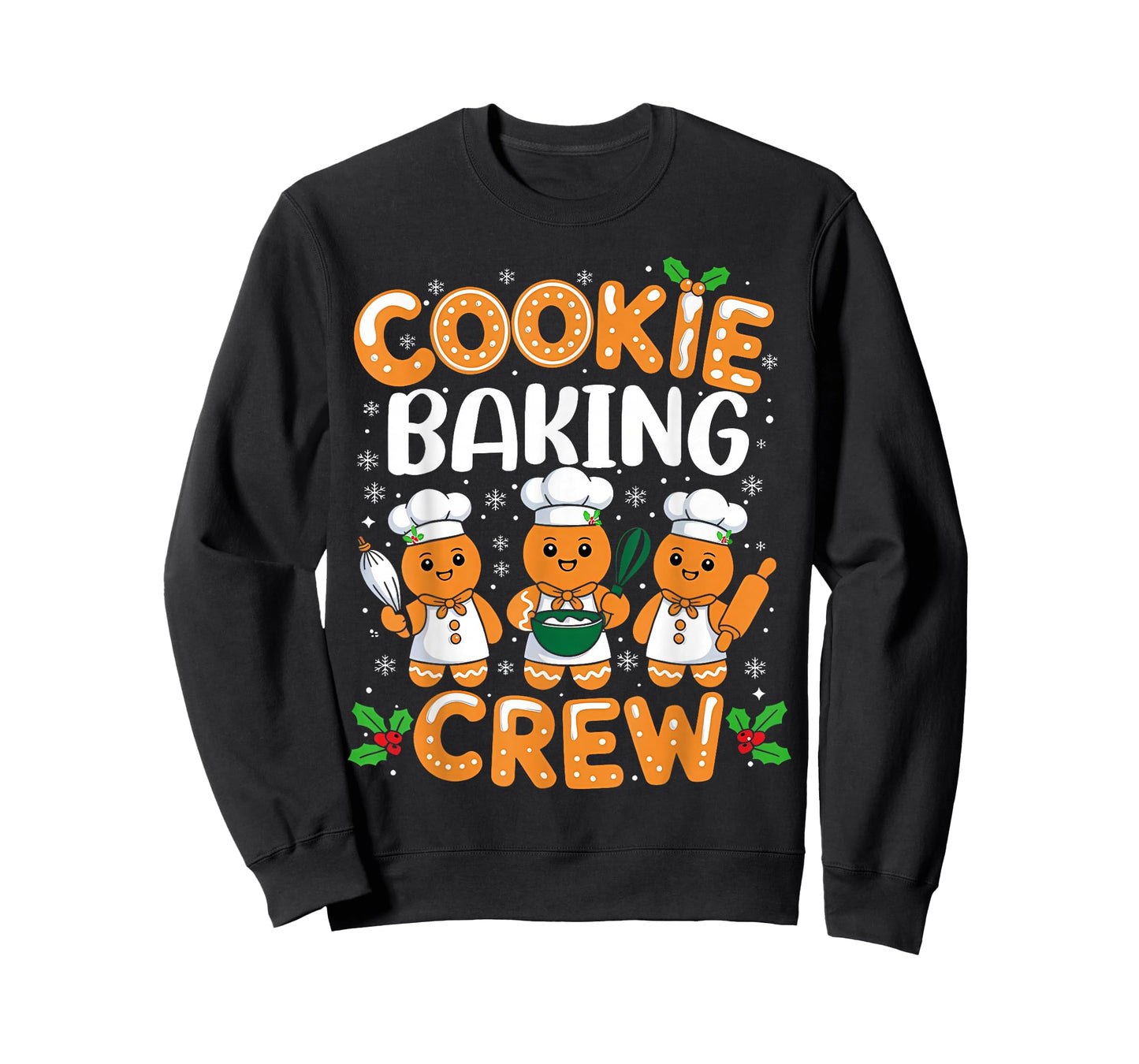 Cookie Baking Crew Christmas Gingerbread Team Squad Family T-Shirt
