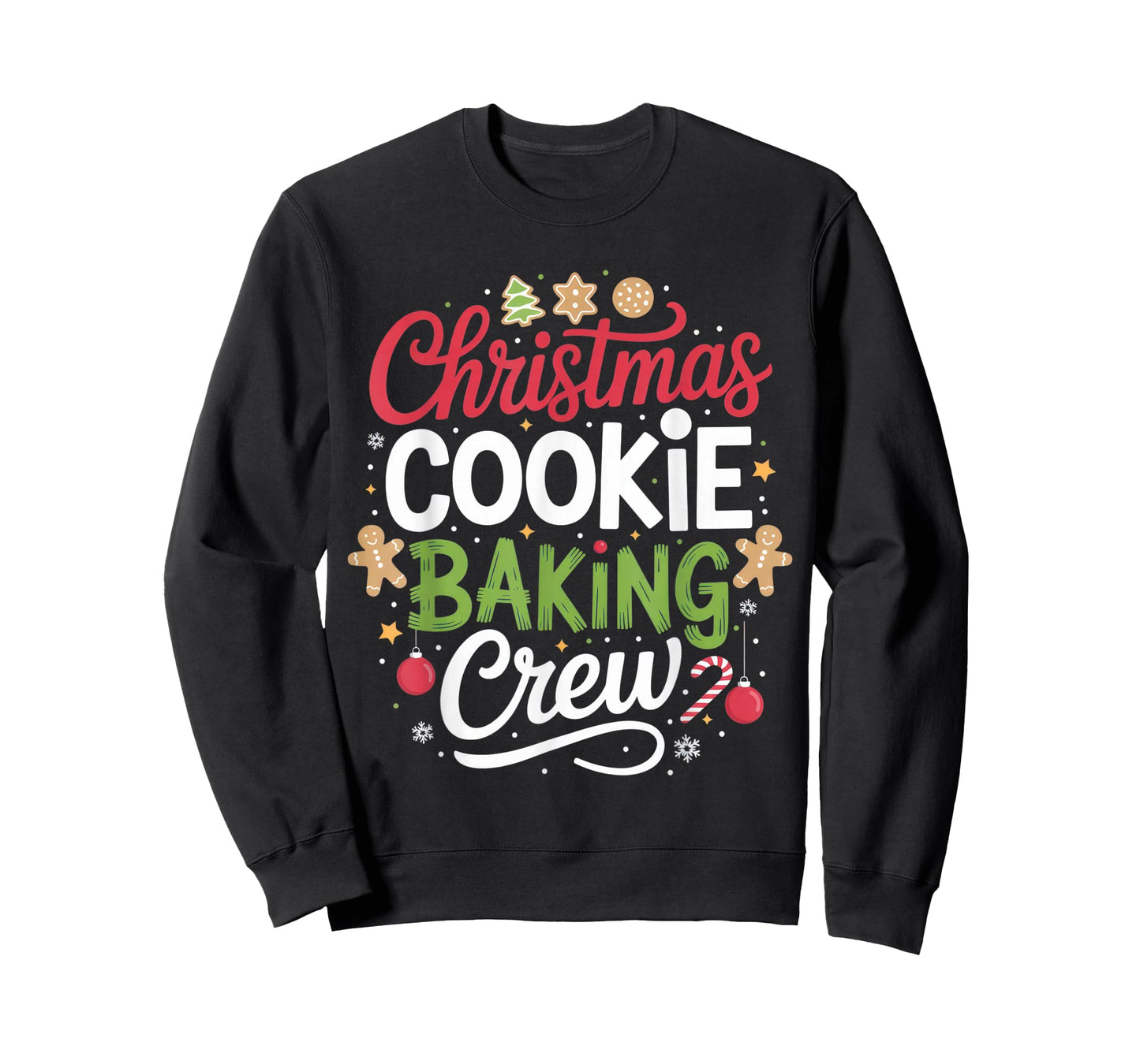 Christmas Cookie Baking Crew Mom Funny Proud Holiday T-Shirt
