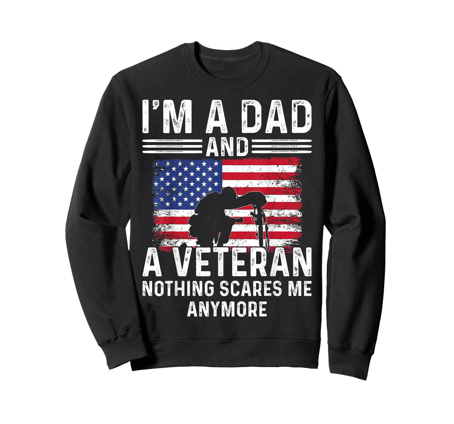 Patriotic Veterans Day I'm A Dad And A Veteran T-Shirt