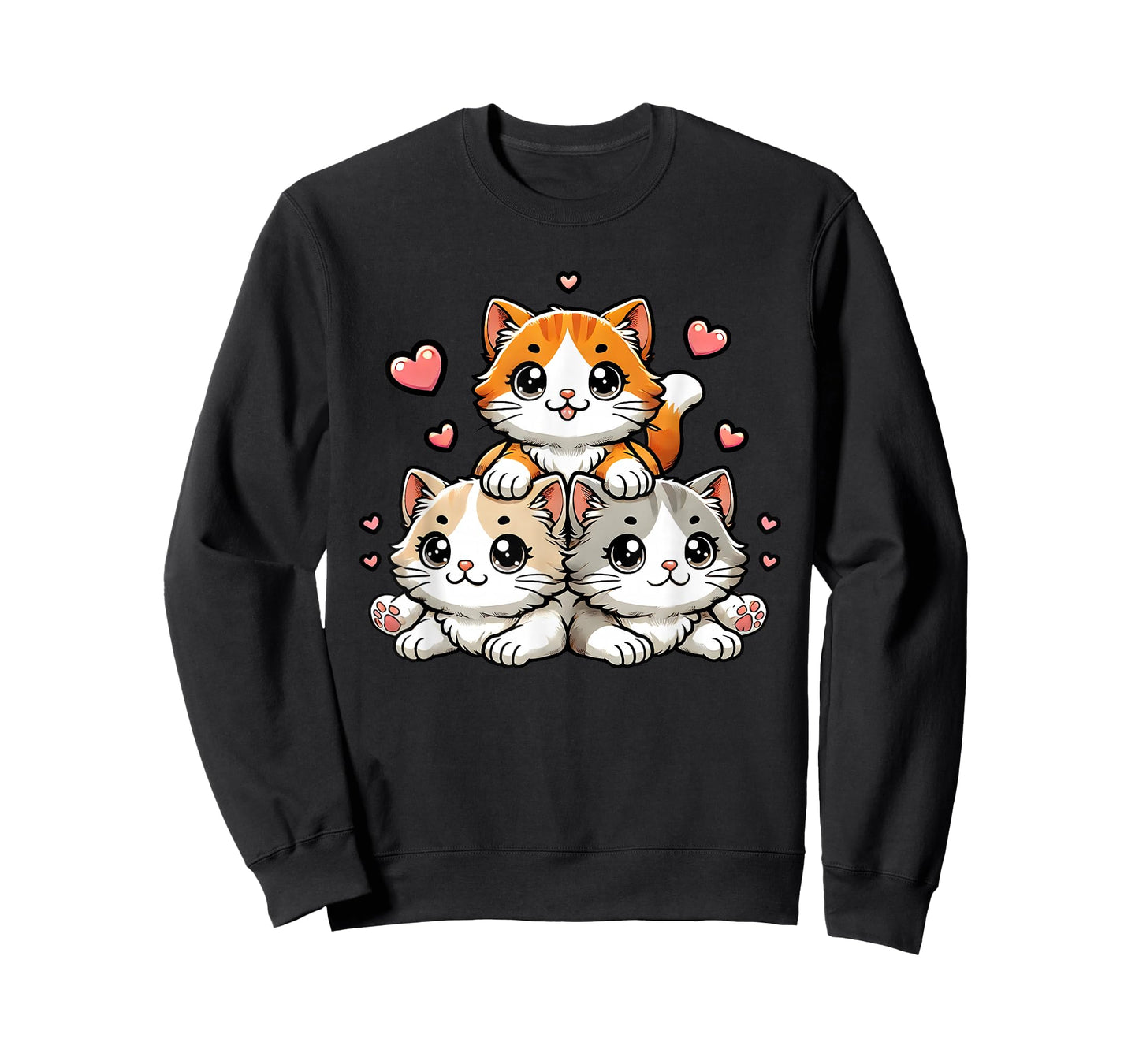 Cute Kawaii Cats Neko Funny Kitten Cat Lover Gift Women Girl T-Shirt