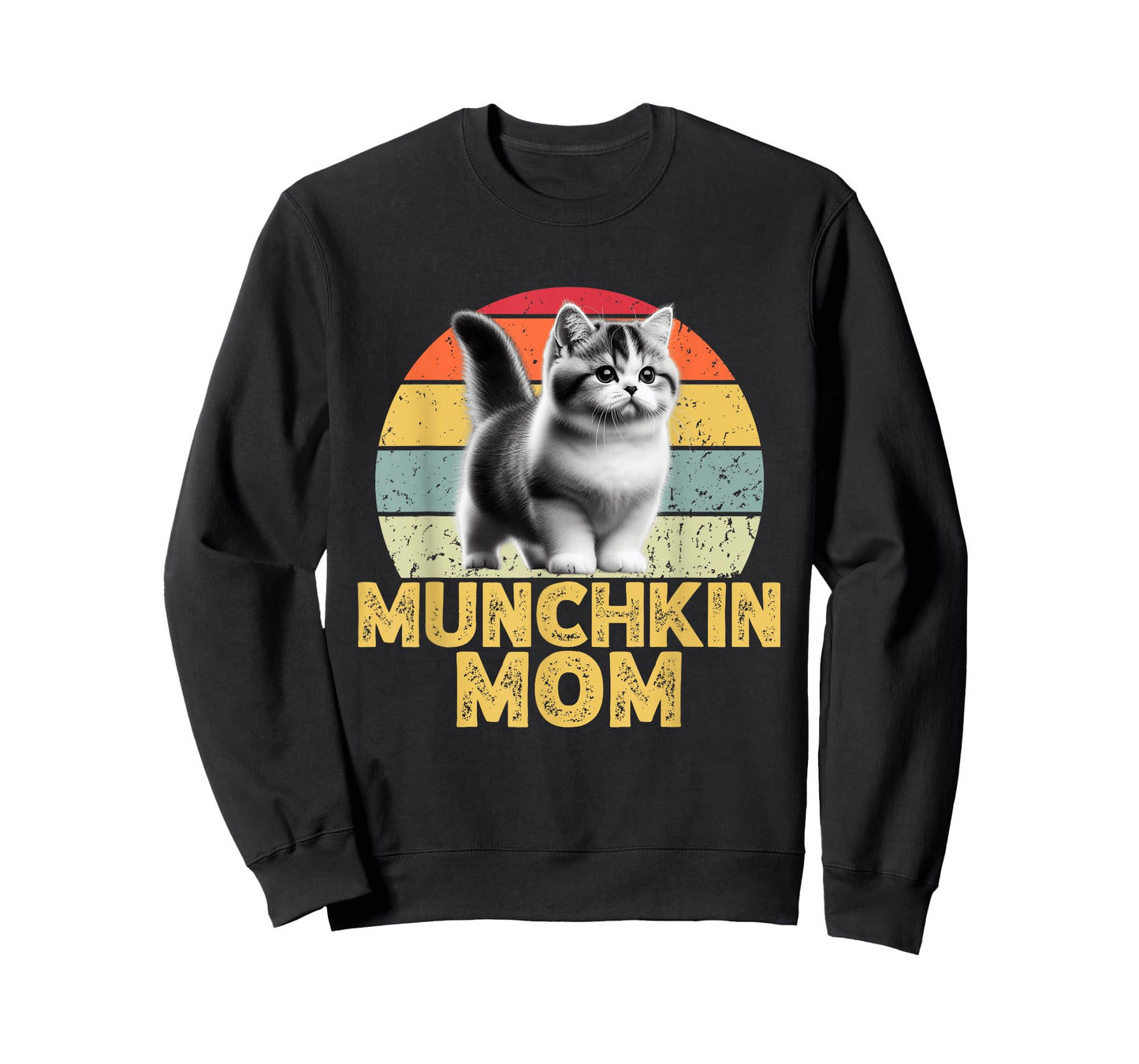 Munchkin Cat Mom Funny I Love My Munchkin Cat Retro T-Shirt