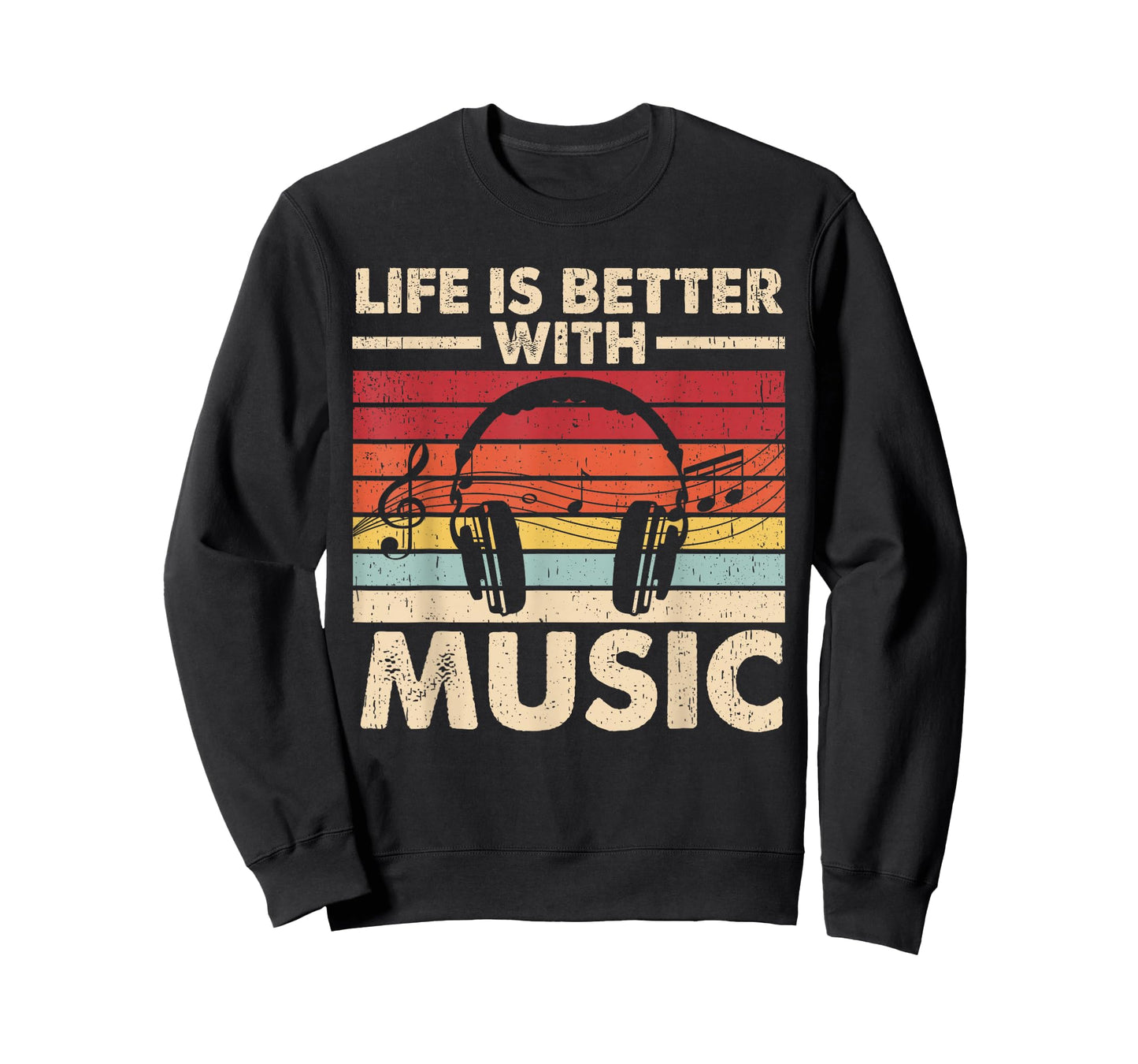 Life is Better with Music Lover Teen Girls Boys Musician T-Shirt