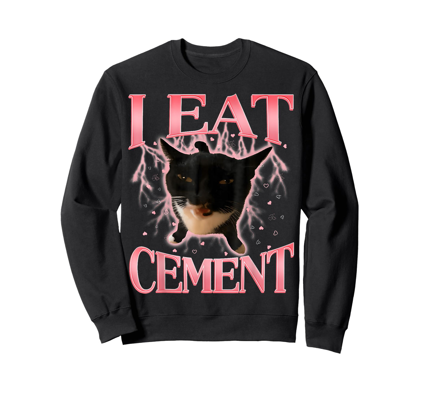 I Eat Cement Funny Cat Meme Internet Memes Bootleg T-Shirt