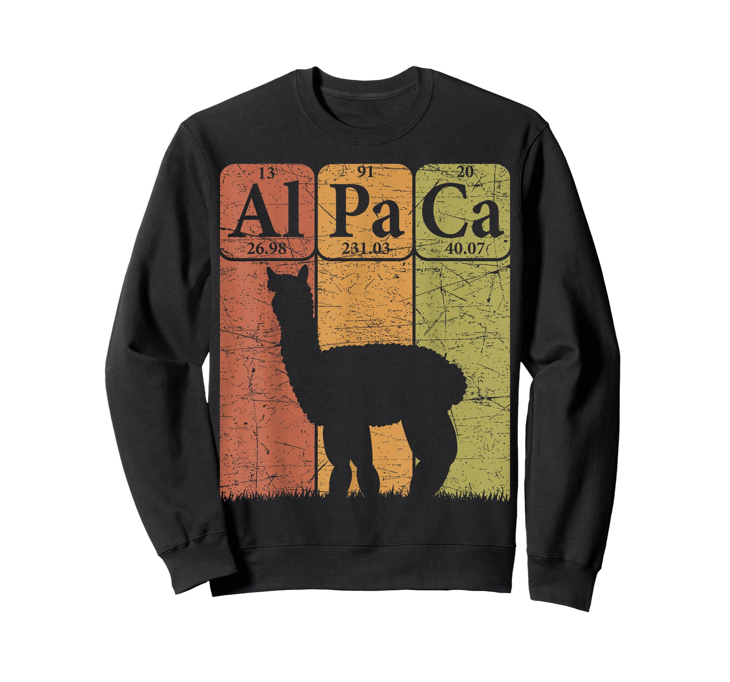 Alpaca Periodic Table Elements Llama Alpaca Vintage T-Shirt