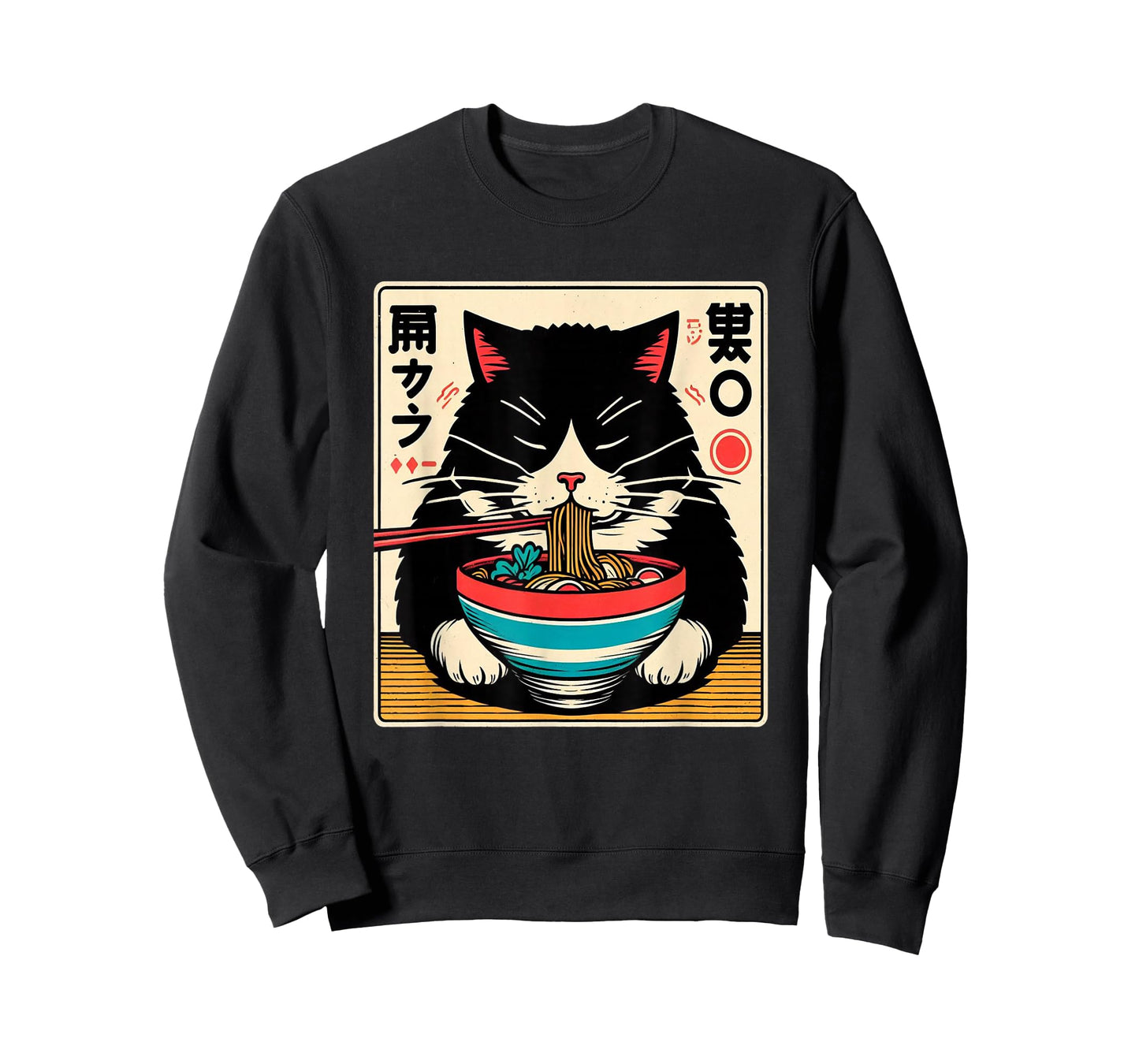Ramen Cat Kawaii Neko Japanese Noodles Aesthetic Otaku Lover T-Shirt