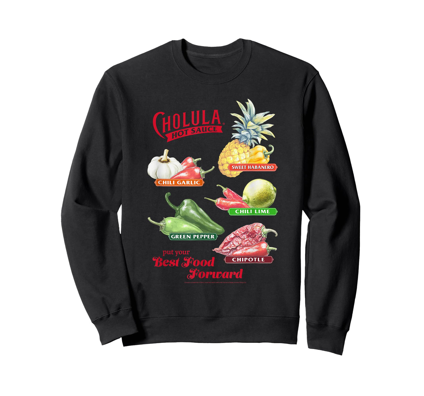 Cholula Hot Sauce Best Food Forward Flavor Chart Foodie T-Shirt