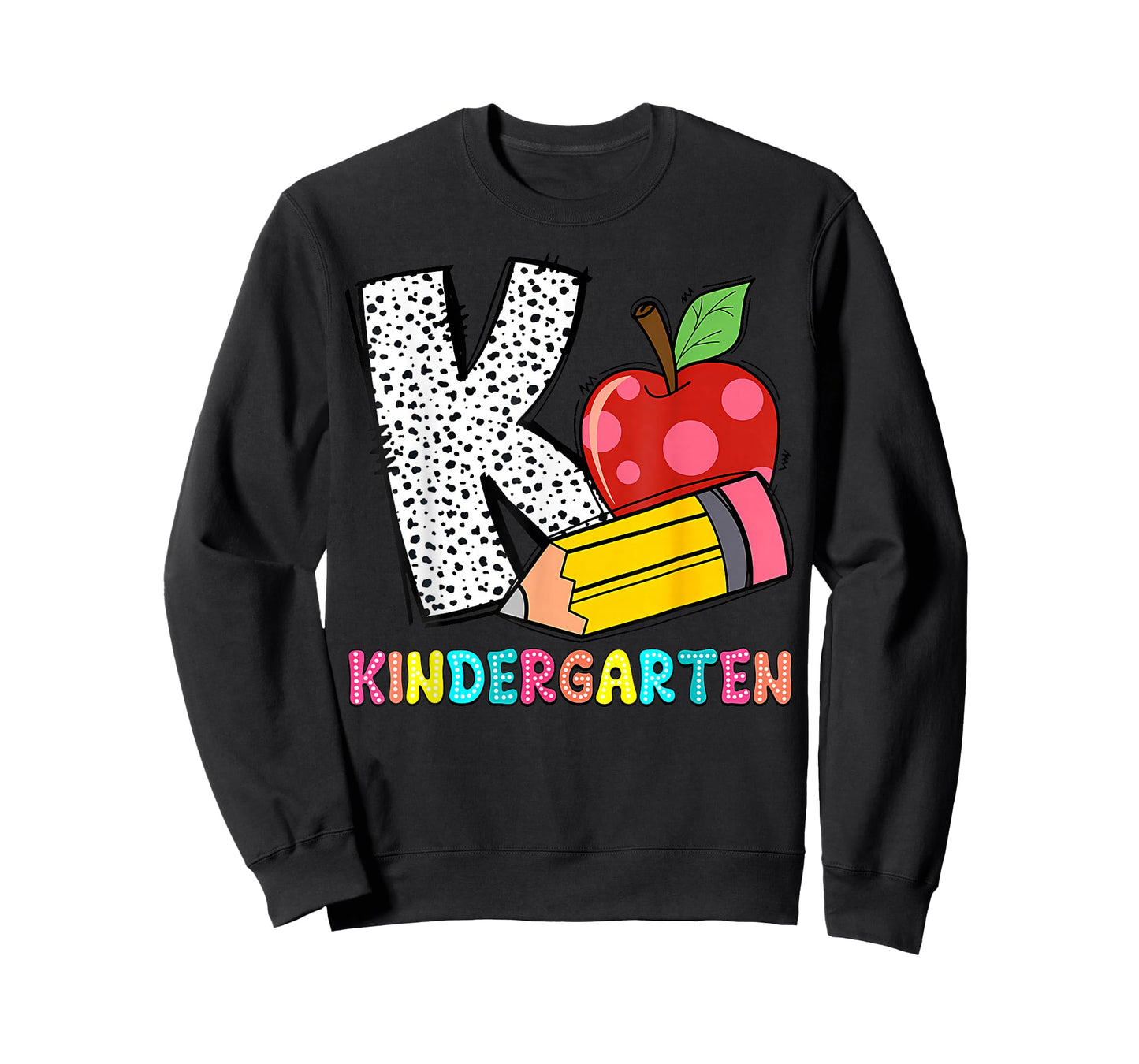 K is for Kindergarten Teacher Pencil Apple Back to School T-Shirt