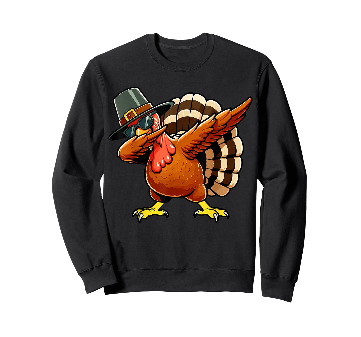 Dabbing Turkey Thanksgiving Boys Men Funny Thanksgiving T-Shirt