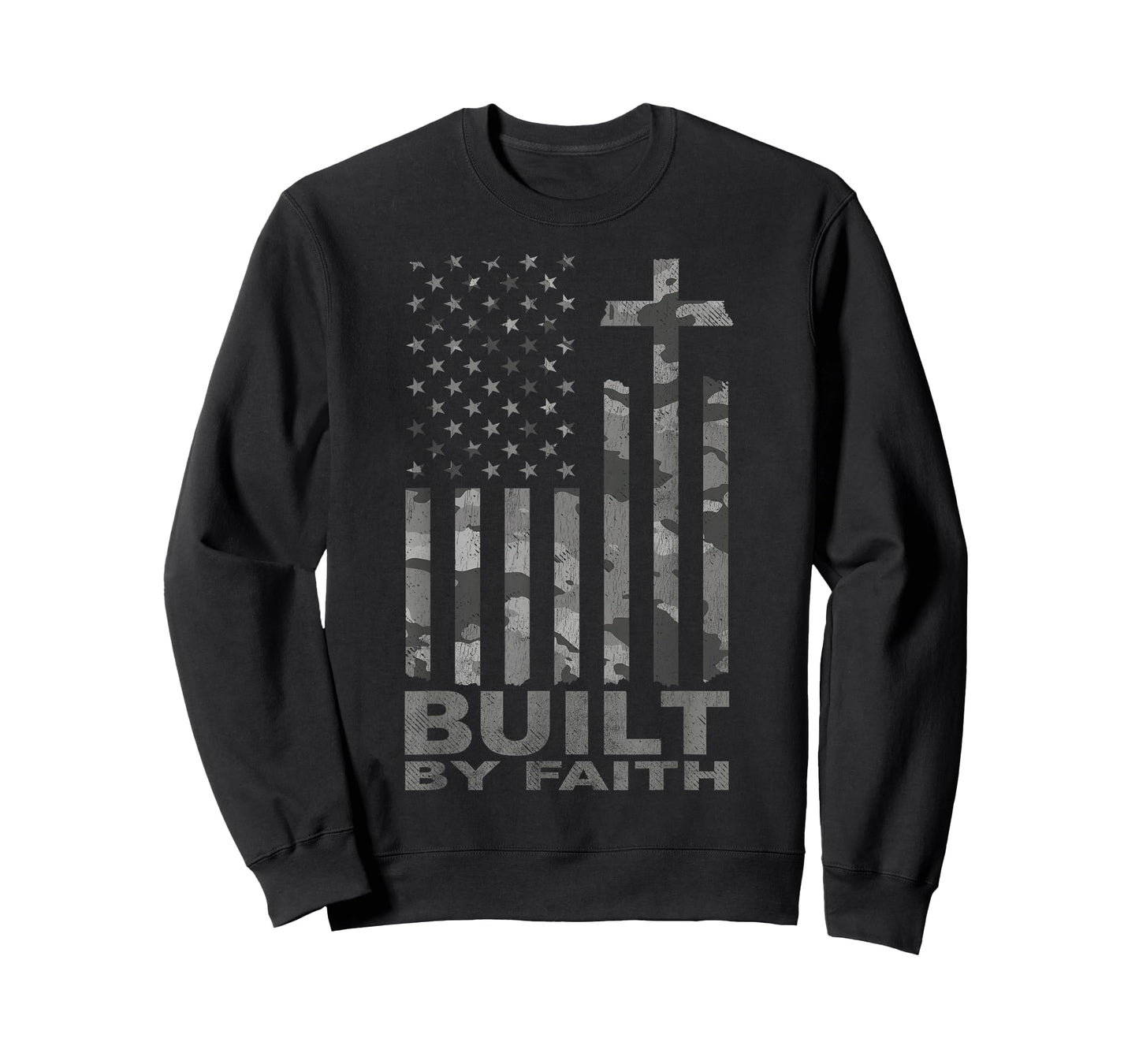 Built by Faith American Flag T-Shirt