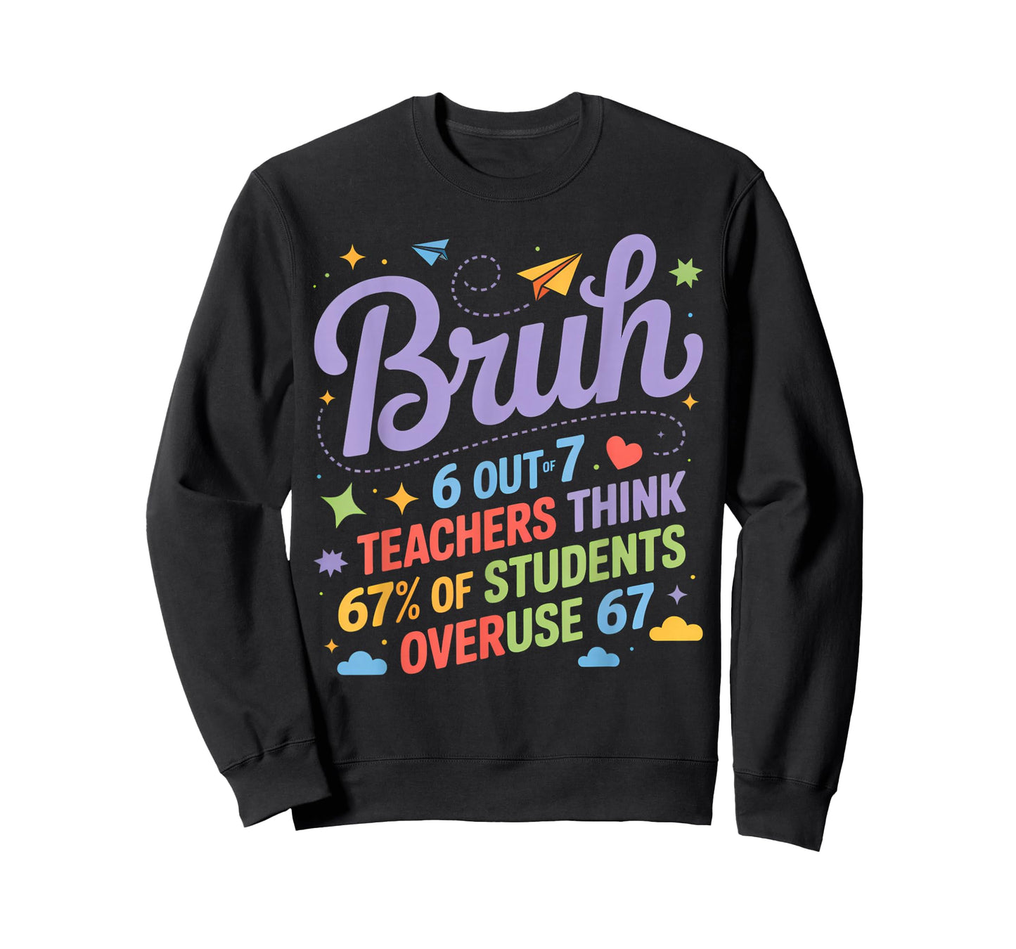 Bruh 67 Teachers Meme Funny School Quote T-Shirt