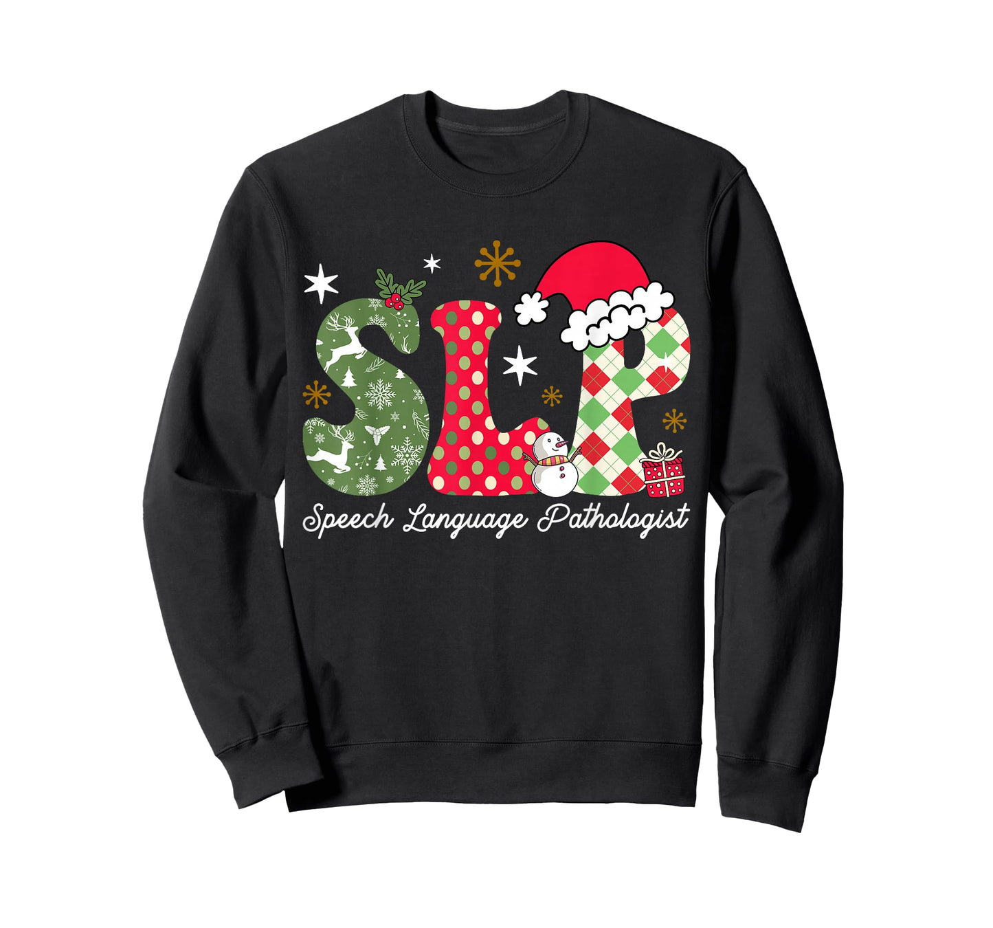 Christmas Speech Language Pathologist SLP Speech Therapy T-Shirt