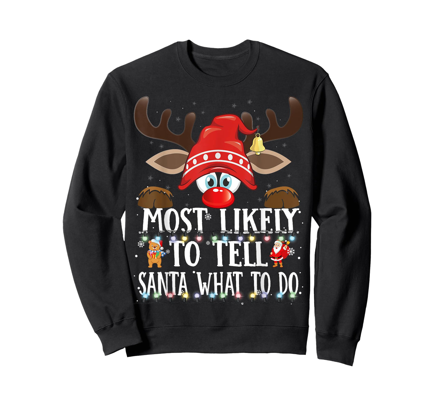 Christmas Matching Most Likely to Tell Santa What to Do PJS T-Shirt