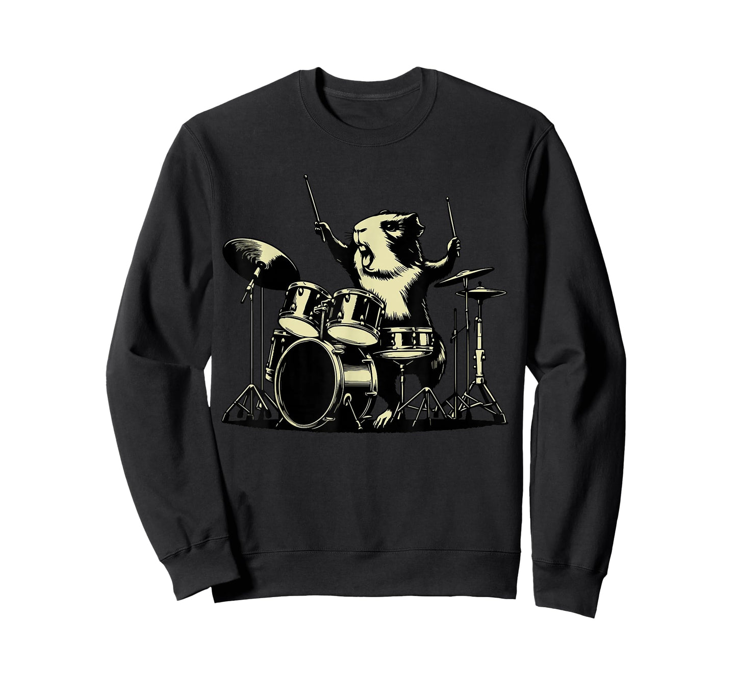 Guinea Pig Drummer Rock Drummer Guinea Pig Playing Drums T-Shirt