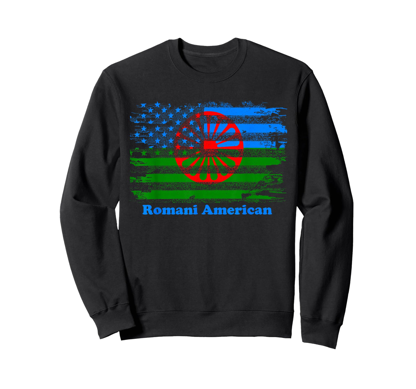 Romani American flag t-shirt T-Shirt