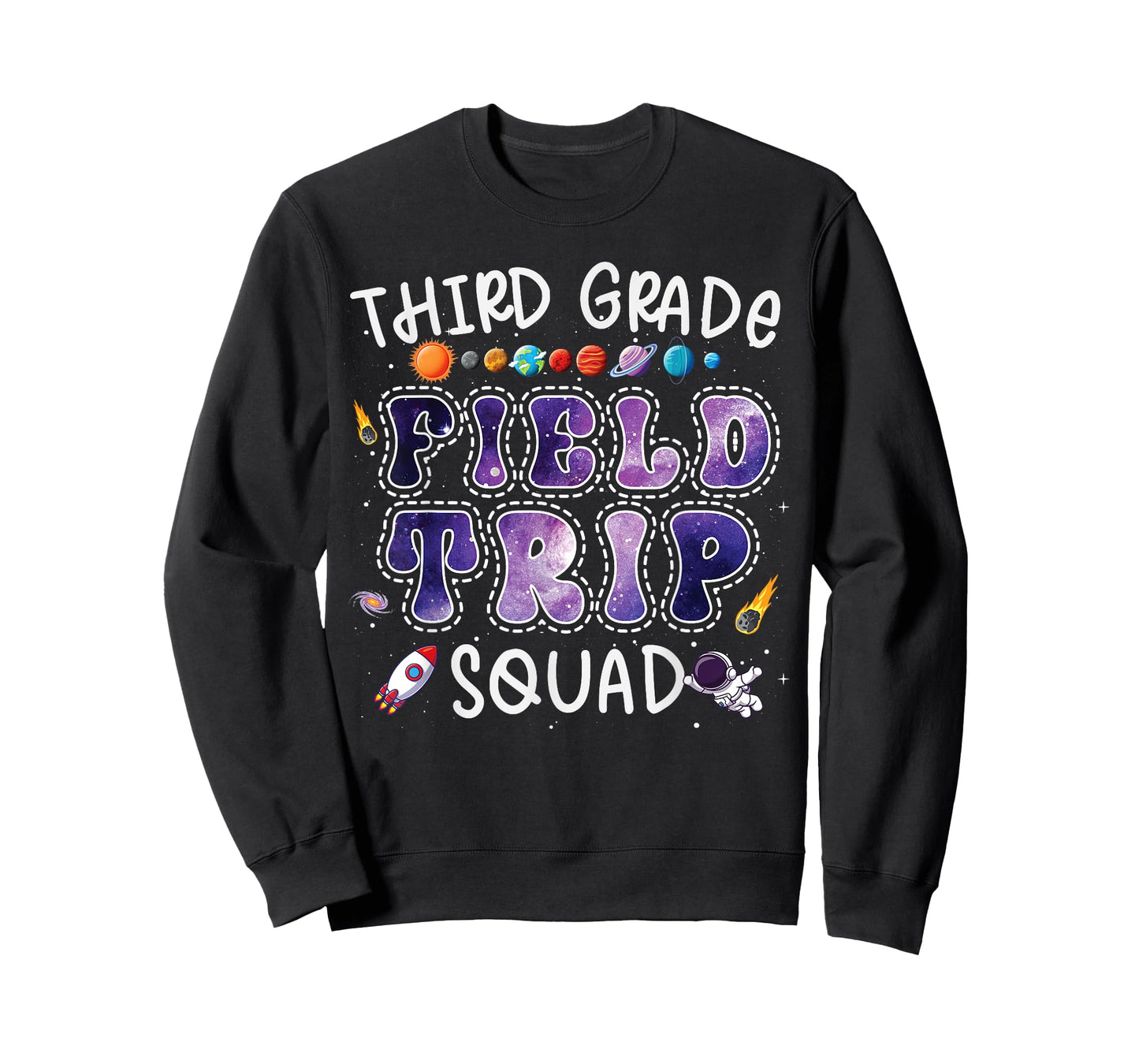 3rd Grade Space Center Field Trip Squad Teacher Student T-Shirt