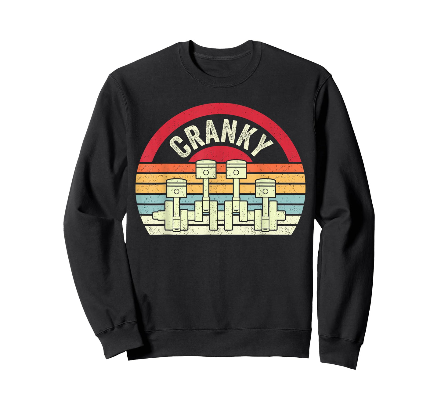 Cranky Car Engine Crankshaft Cars Lover Mechanics Father T-Shirt