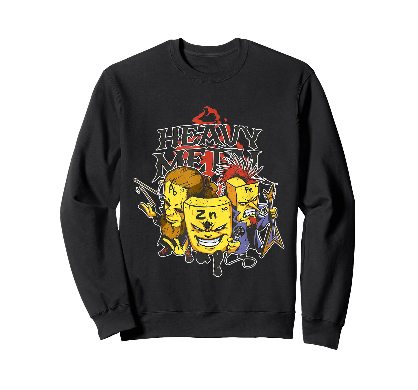 chemistry heavy metals characters art metalhead geek nerd T-Shirt