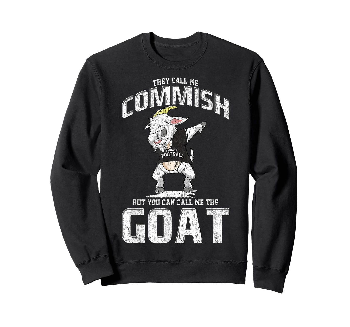 Fantasy Football Commissioner Commish Dabbing Goat Draft Day T-Shirt