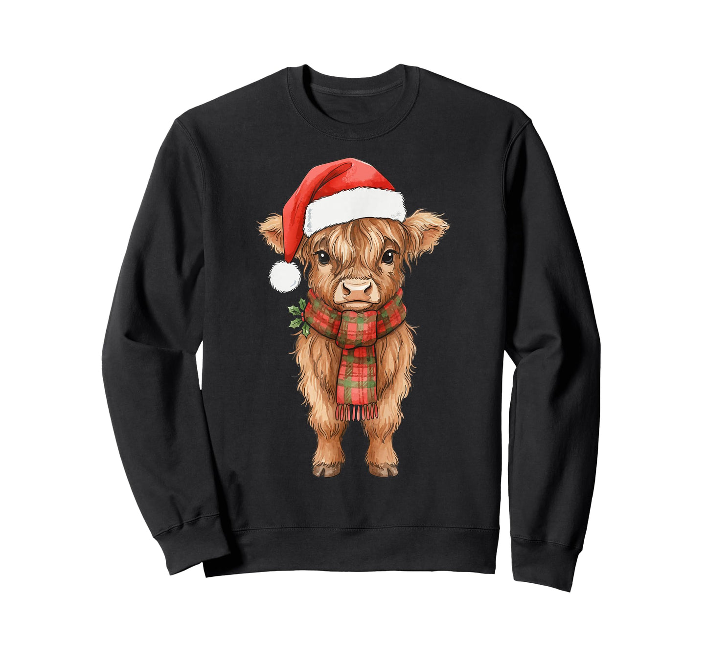 Cute Christmas Highland Cow T-Shirt